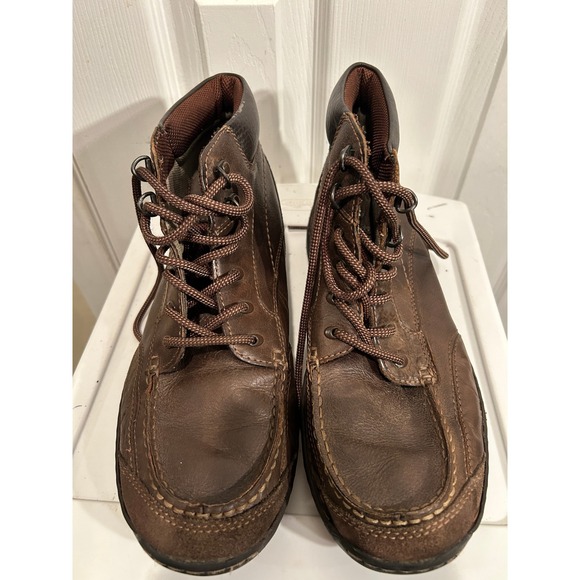 Dockers Moc Toe Boots Mens Size 10.5 Brown Leather Chukka Mid Top Shoes main image 7